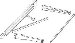 Frame assembly step 1